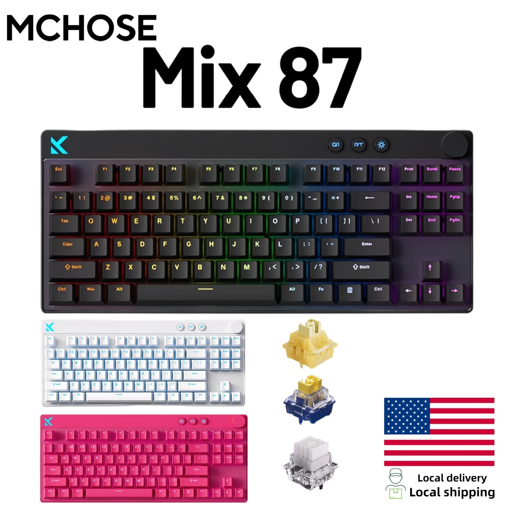 Laptop Accessories Productivity - Teclado Magnético Mchose Mix87 com Fio