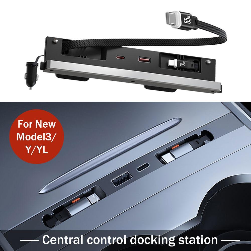 Usb C Docking Hub - Estação de Conexão Central para Carro
