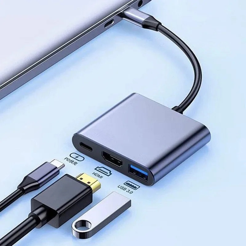 Usb C Docking Hub - Usb c hub 3 em 1