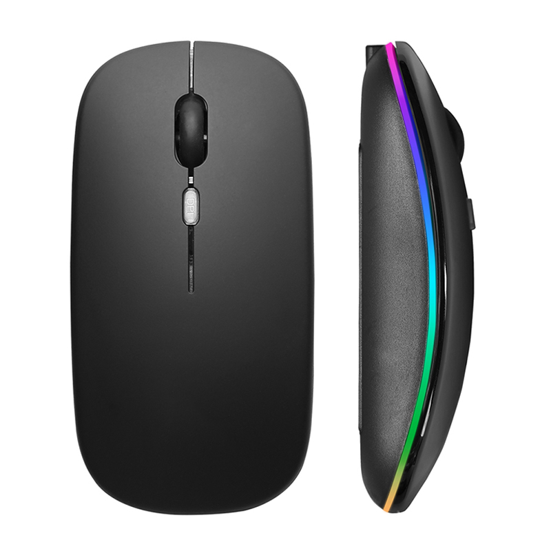 Laptop External Accessories - Mouse sem fio rgb recarregável usb