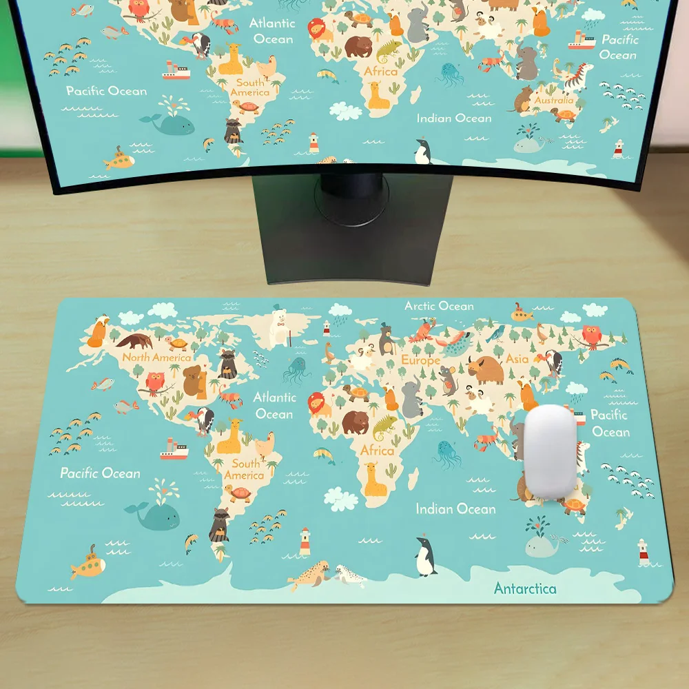 Mapa mundi gaming mouse pad an - Laptop Accessories World avaliação e preço