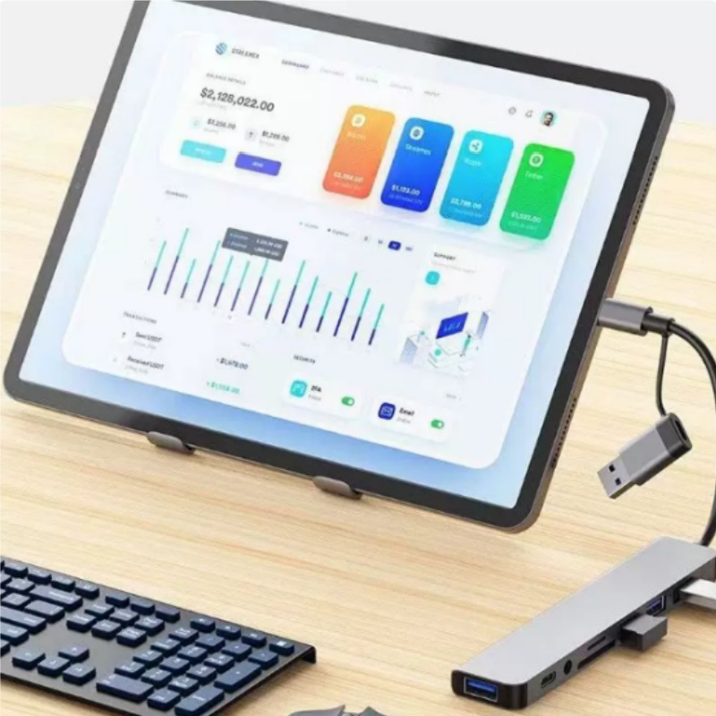 Hub Adaptador USB Multiuso 8 e - Laptop Accessories Hub avaliação e preço