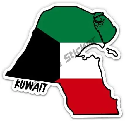 Kuwait mapa com bandeira adesi - Laptop Accessories Kuwait avaliação e preço