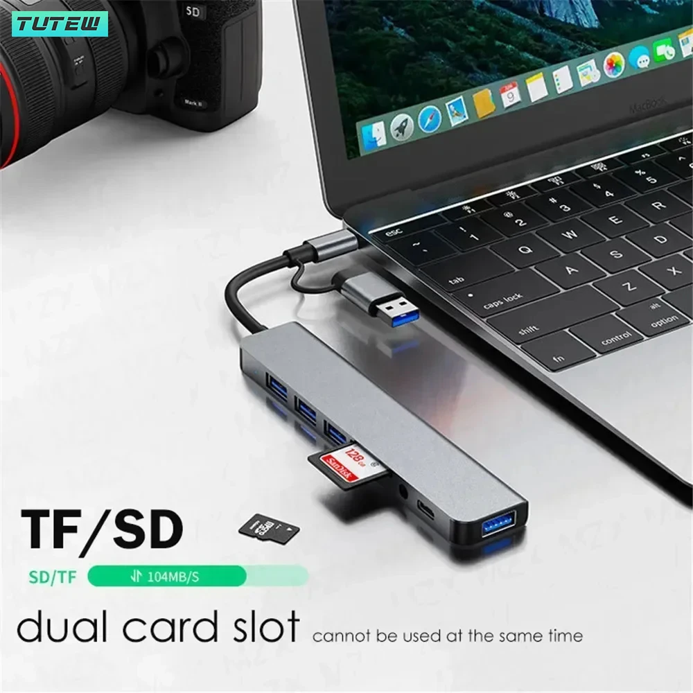 8 em 1 USB C Hub USB Splitter  - Laptop Accessories Hub avaliação e preço