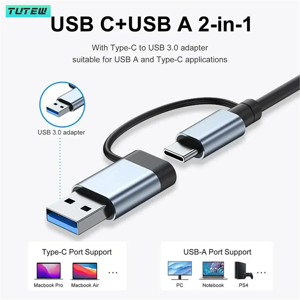 8 em 1 USB C Hub USB Splitter  - Laptop Accessories Hub avaliação e preço