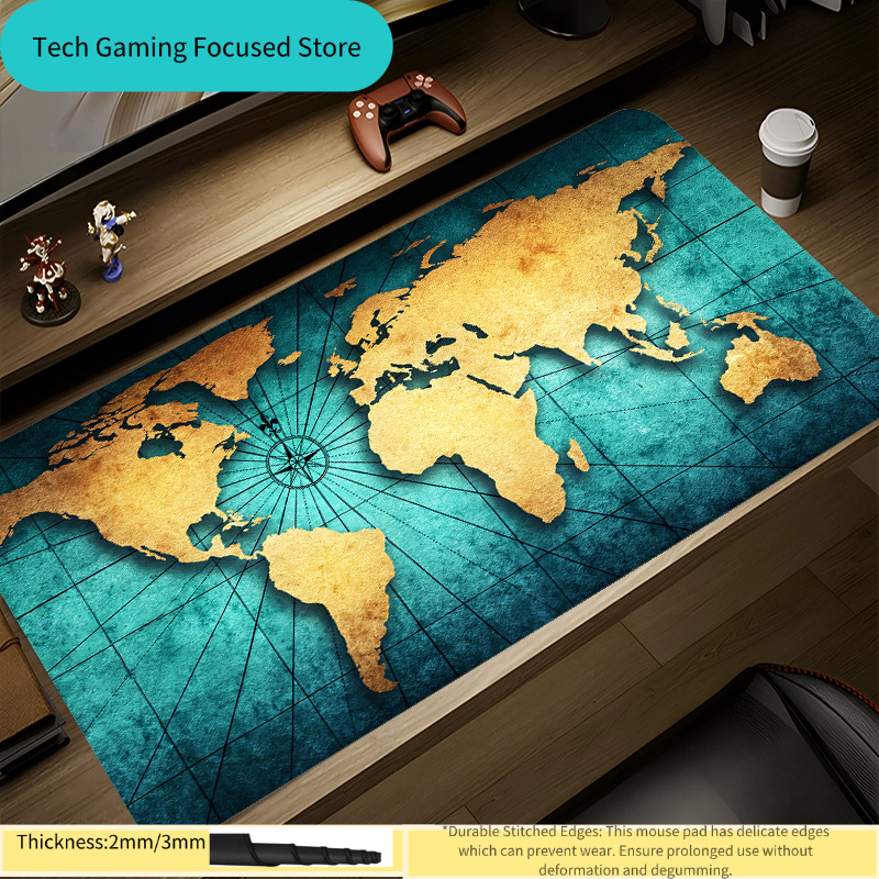 Mouse Pad Mapa Mundial, Mouse  - Laptop Accessories World avaliação e preço