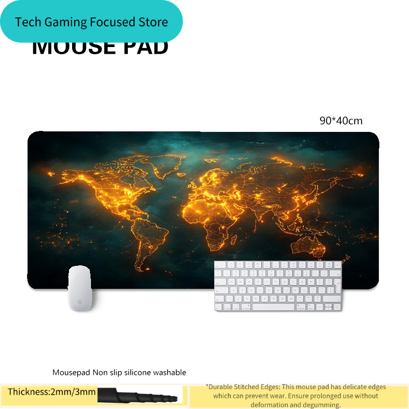 Mouse Pad Mapa Mundial, Mouse  - Laptop Accessories World avaliação e preço