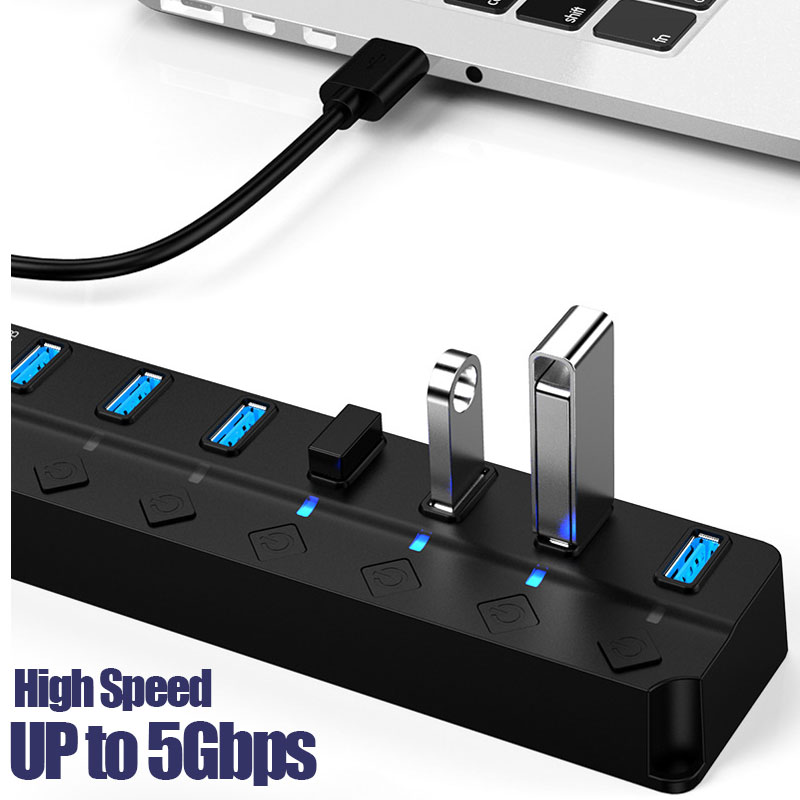 Hub USB 3.0 7 em 1, divisor US - Laptop Accessories Hub avaliação e preço