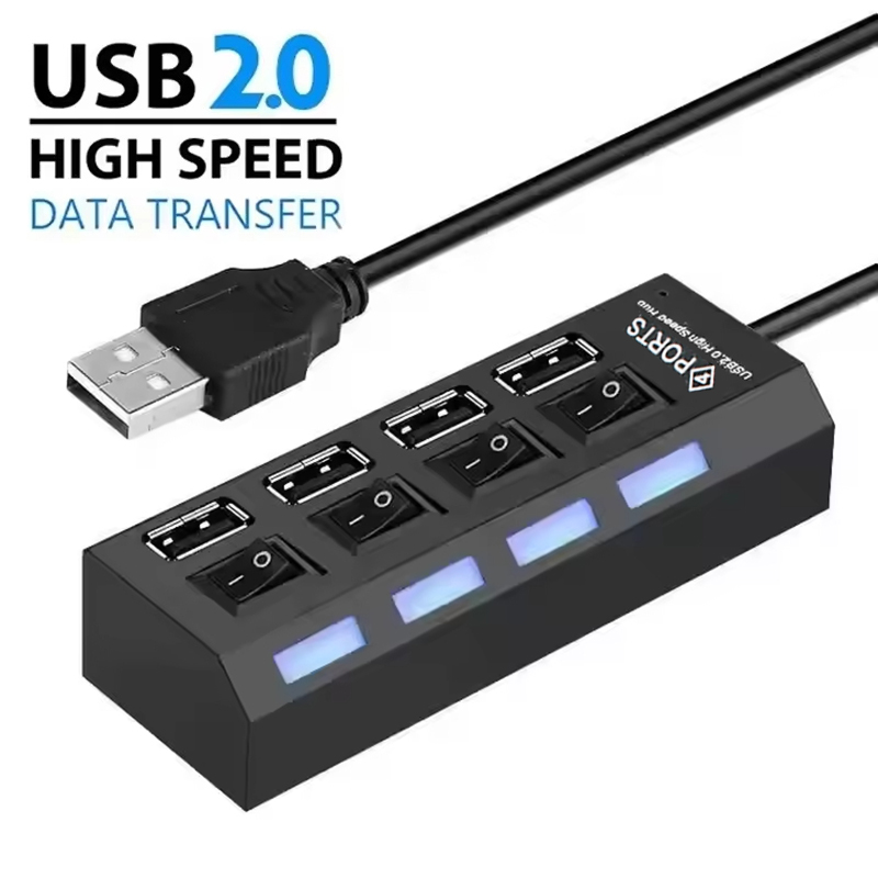 Hub USB 2.0 de 4 Portas com Co - Laptop Accessories Hub avaliação e preço