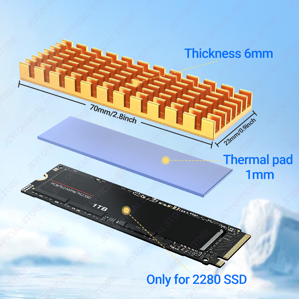 Jeyi m.2 ssd dissipador de cal - External Nvme Ssd avaliação e preço