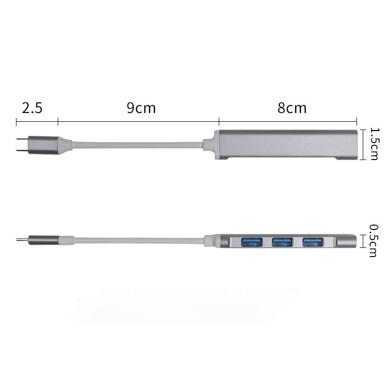4 em 1 alumínio multi divisor  - Laptop Accessories Hub avaliação e preço