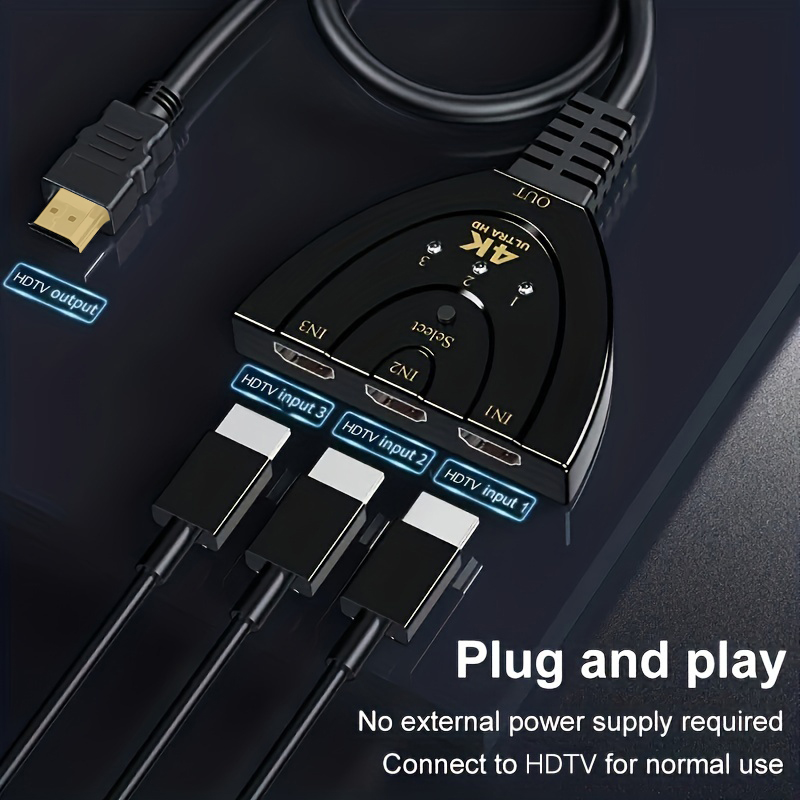 4k * 2k 3 portas hdtv-compatív - Laptop Accessories Hub avaliação e preço