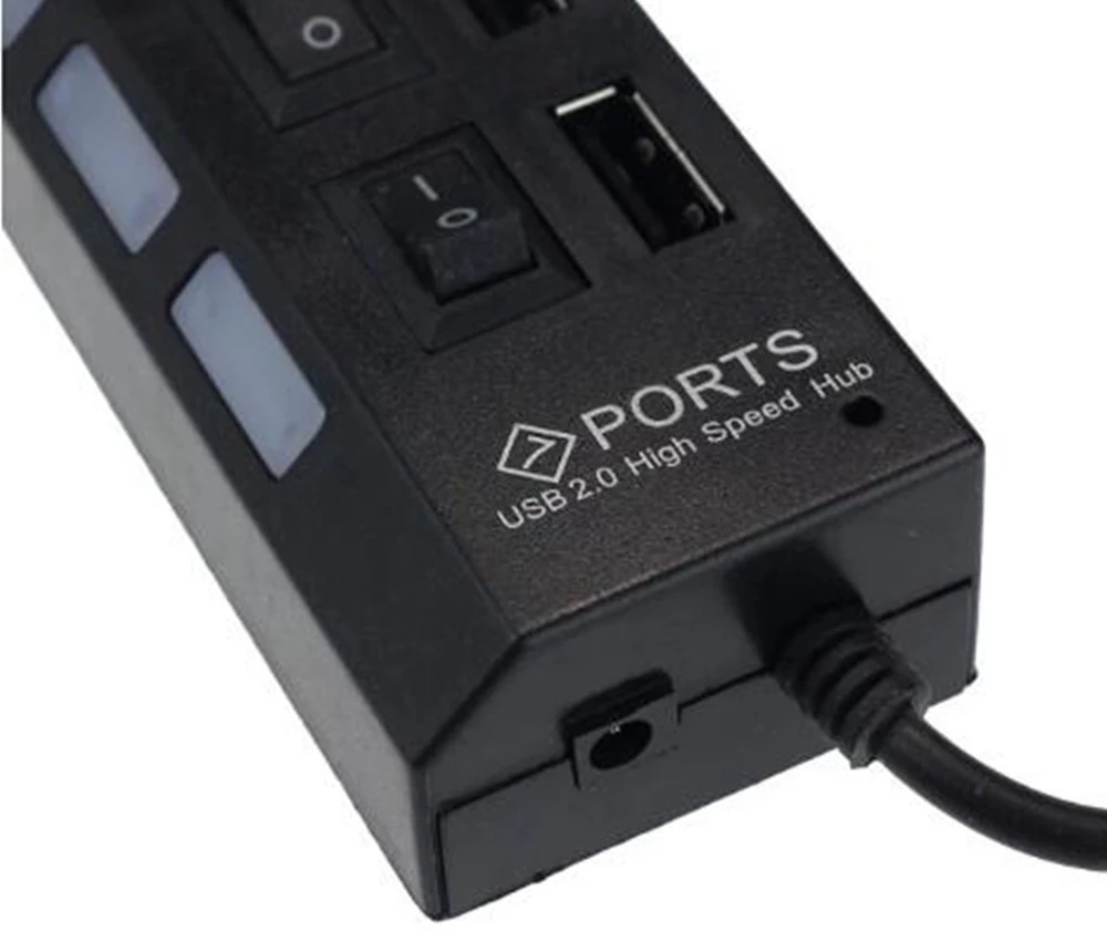 Hub USB 2.0 de 7 portas, divis - Laptop Accessories Hub avaliação e preço