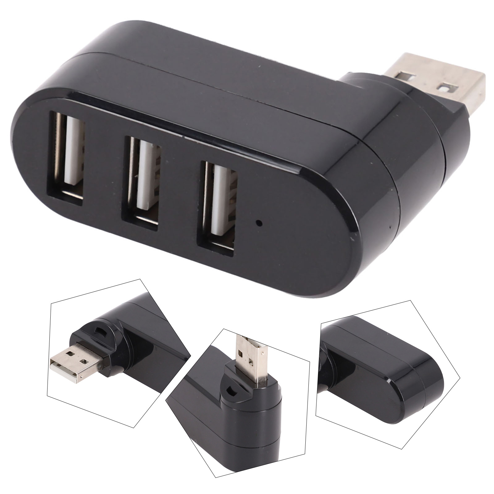 1pc 3 portas usb 2.0 adaptador - Laptop Accessories Hub avaliação e preço