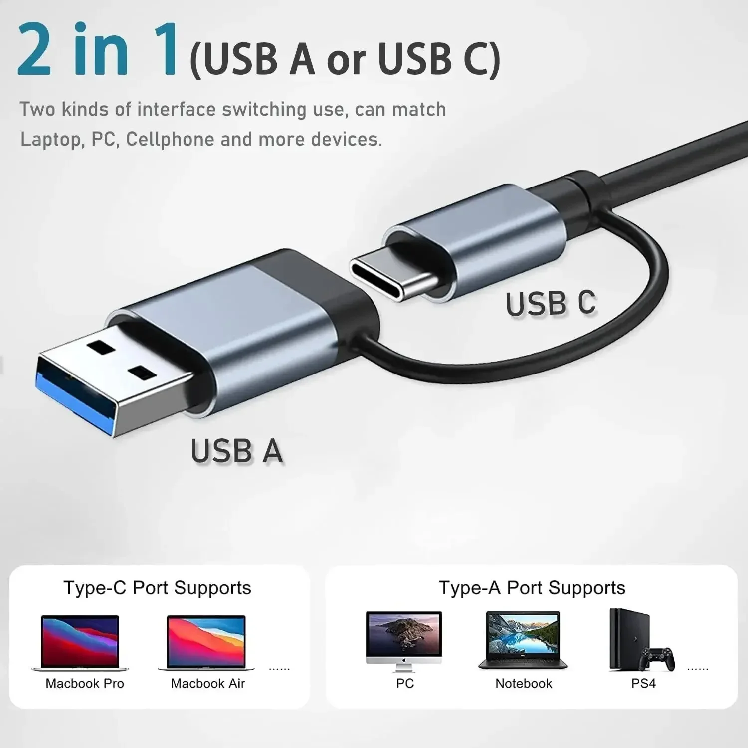 Hub 8 em 2 USB-C com leitor de - Usb C Docking Hub avaliação e preço