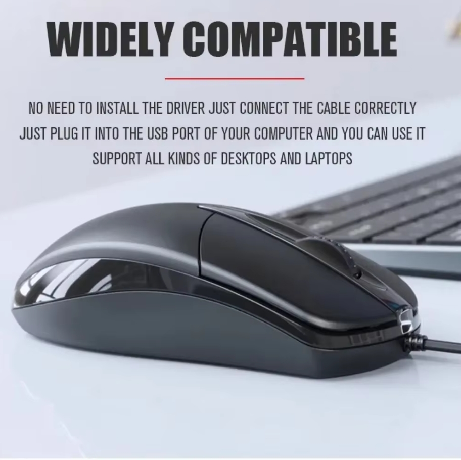 Usb óptico com fio mouse portá - Laptop Accessories Productivity avaliação e preço
