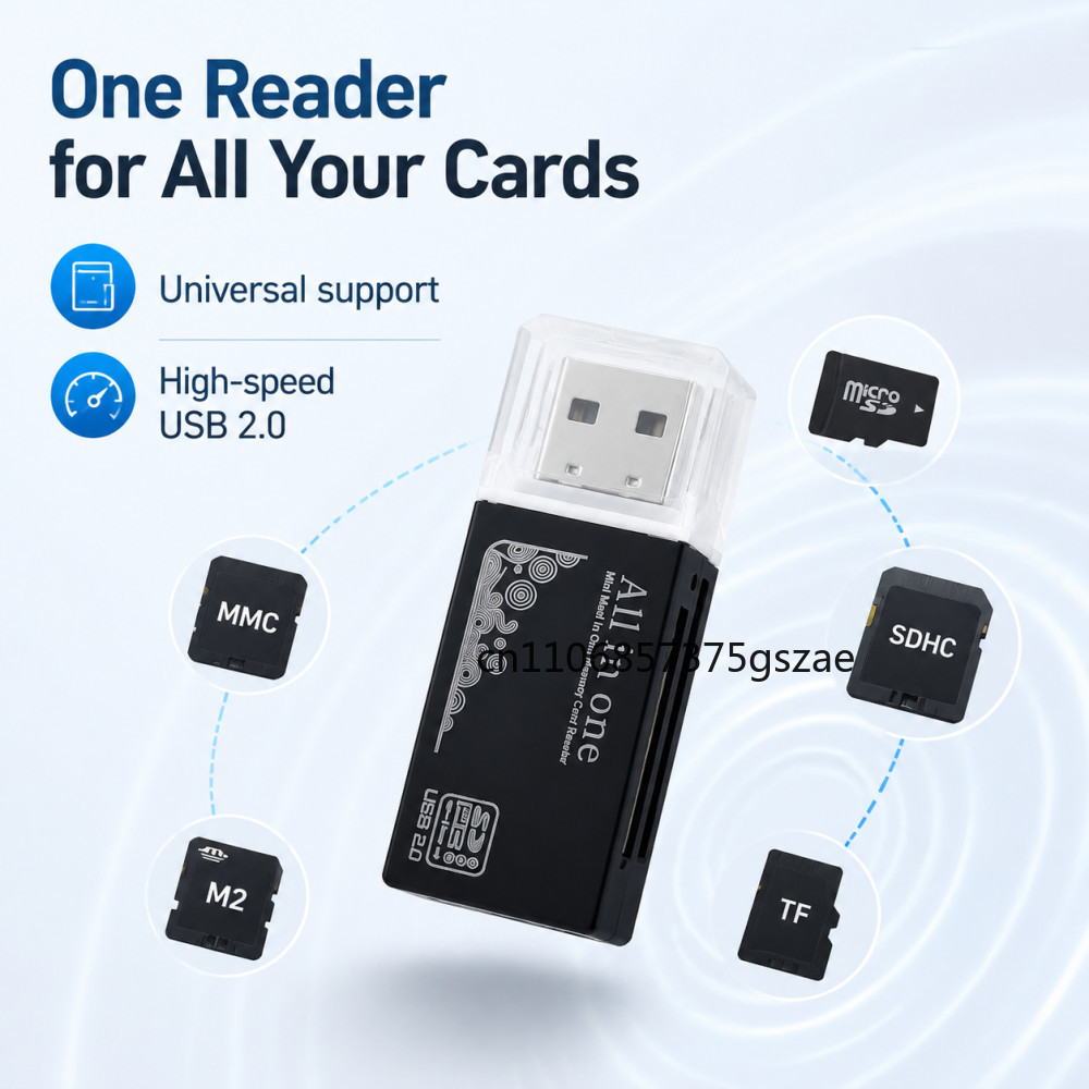 Leitor de cartão 2 em 1 USB2.0 - Laptop Accessories World avaliação e preço
