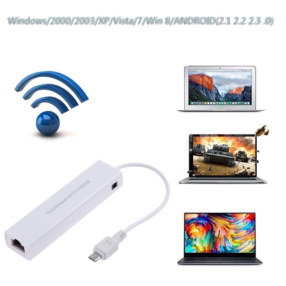 Micro adaptador usb para rj45  - Laptop Accessories Hub avaliação e preço