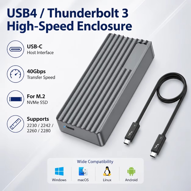 Gabinete TBT3/USB4 para SSD M. - External Nvme Ssd avaliação e preço