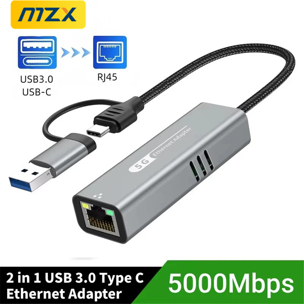 MZX 5000Mbps 5G Placa de rede  - Laptop Accessories Hub avaliação e preço