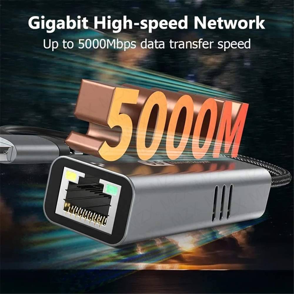 MZX 5000Mbps 5G Placa de rede  - Laptop Accessories Hub avaliação e preço